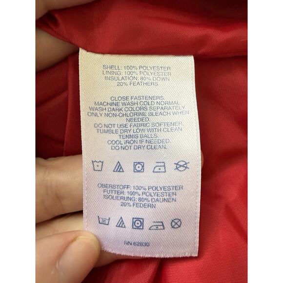 Lands' End Women's Red Tartan Plaid Puffer Vest Sleeveless Warm Casual Medium - Picture 7 of 9